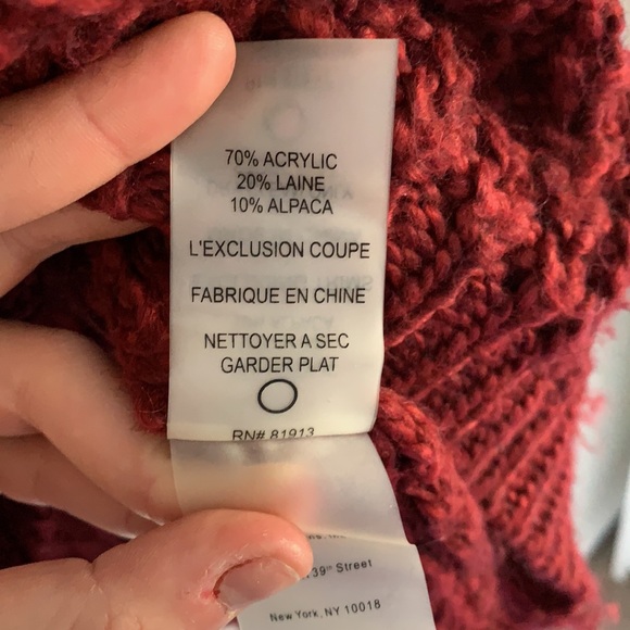 Anthropologie Long Red Sweater - Picture 5 of 7